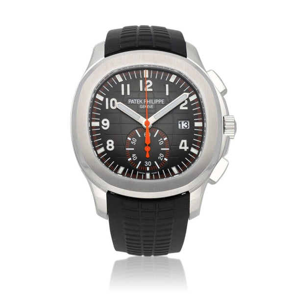 Automatic Patek Philippe Rose Gold Aquanaut Travel Time Watch Ref. 5968A